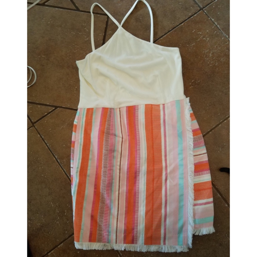 EUC faux wrap dress